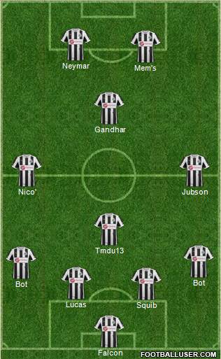 Newcastle United Formation 2013