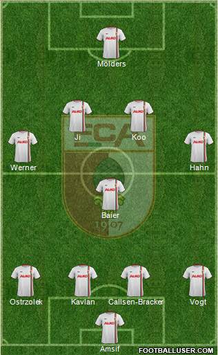 FC Augsburg Formation 2013