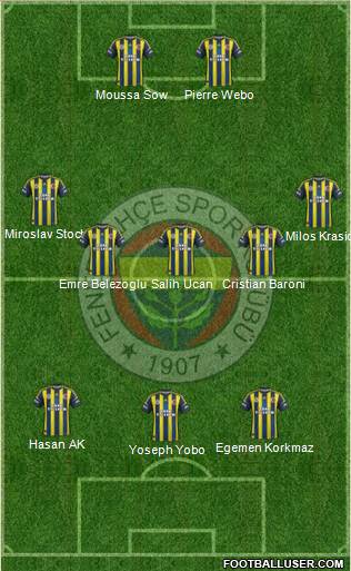 Fenerbahçe SK Formation 2013