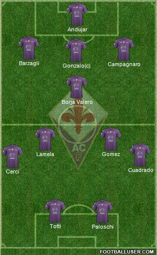 Fiorentina Formation 2013