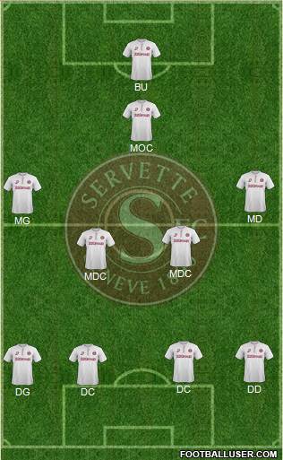 Servette de Genève Football Formation 2013