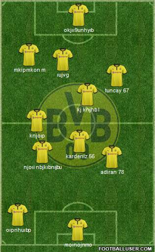 Borussia Dortmund Formation 2013
