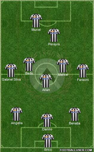 Udinese Formation 2013