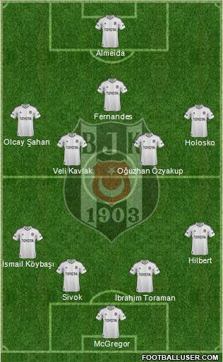 Besiktas JK Formation 2013