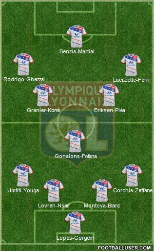 Olympique Lyonnais Formation 2013