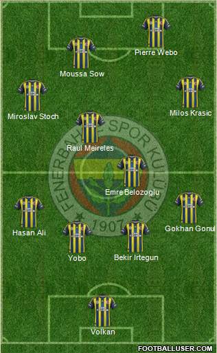 Fenerbahçe SK Formation 2013