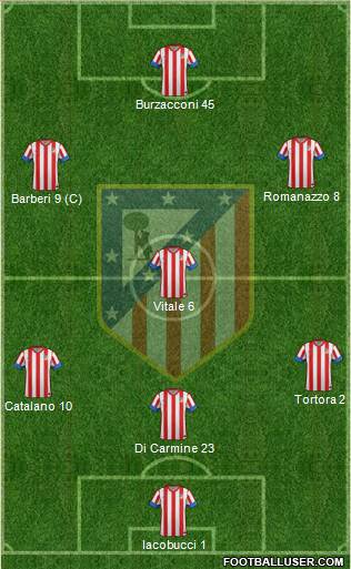 C. Atlético Madrid S.A.D. Formation 2013