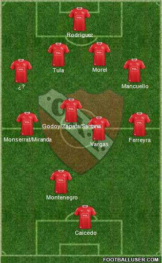 Independiente Formation 2013
