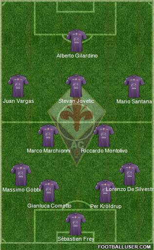 Fiorentina Formation 2013