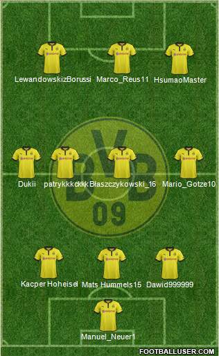 Borussia Dortmund Formation 2013