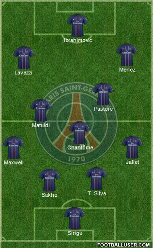 Paris Saint-Germain Formation 2013