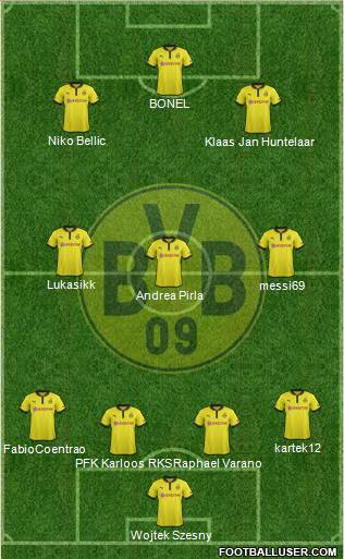 Borussia Dortmund Formation 2013