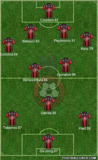 OGC Nice Côte d'Azur Formation 2013