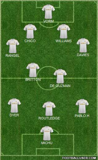 Swansea City Formation 2013