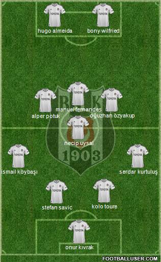 Besiktas JK Formation 2013