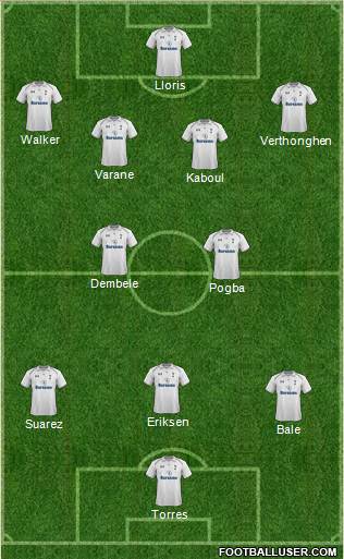 Tottenham Hotspur Formation 2013