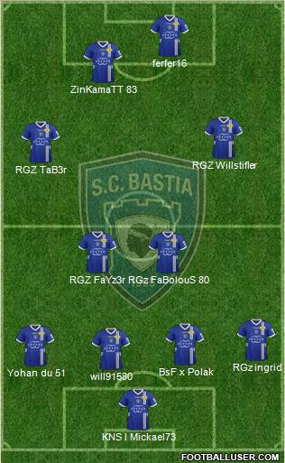 Sporting Club Bastia Formation 2013