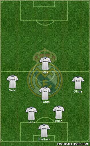 Real Madrid C.F. Formation 2013