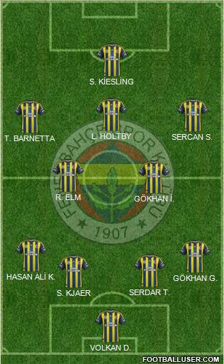 Fenerbahçe SK Formation 2013