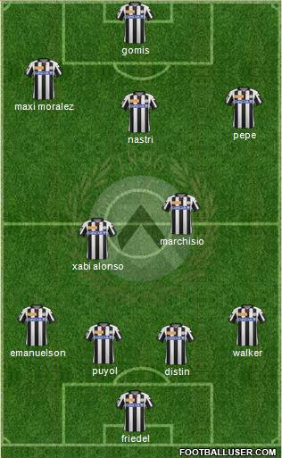 Udinese Formation 2013