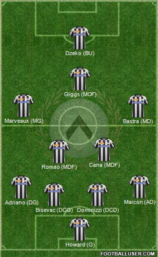 Udinese Formation 2013