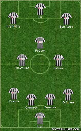 Newcastle United Formation 2013