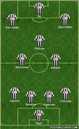 Newcastle United Formation 2013
