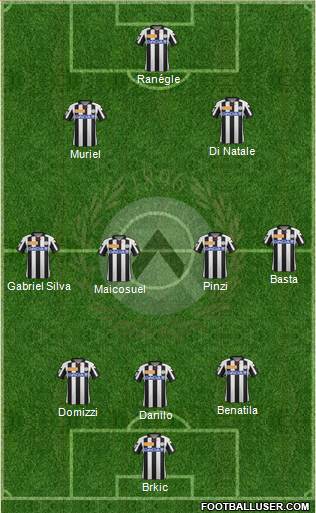 Udinese Formation 2013