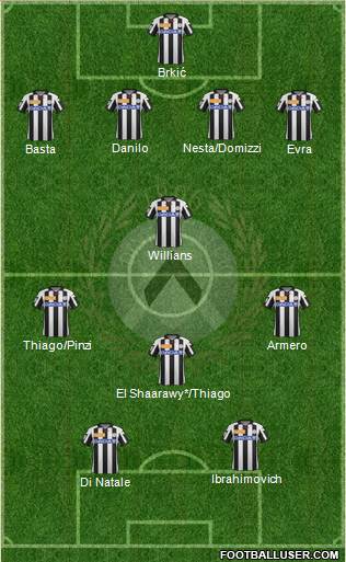 Udinese Formation 2013