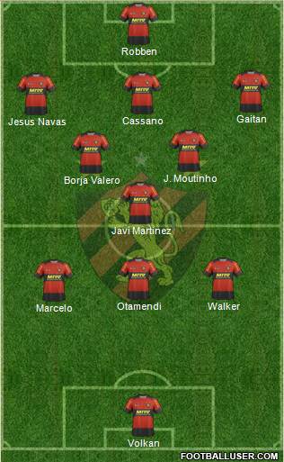 Sport C Recife football formation