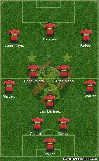 Sport C Recife football formation