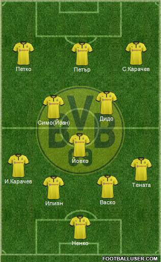 Borussia Dortmund Formation 2013