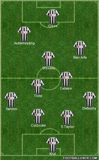 Newcastle United Formation 2013