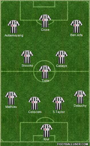 Newcastle United Formation 2013