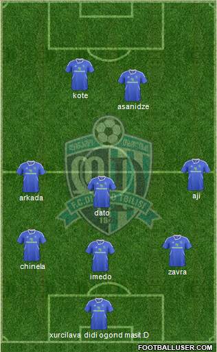 Dinamo Tbilisi Formation 2013