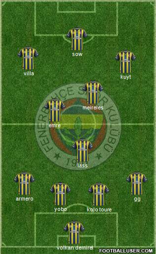 Fenerbahçe SK Formation 2013