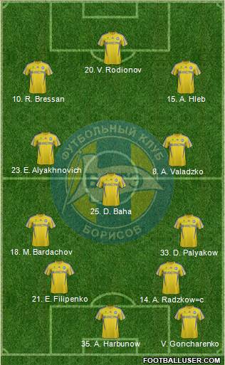 BATE Borisov Formation 2013