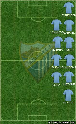 Málaga C.F., S.A.D. Formation 2013