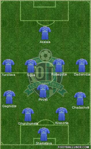 Dinamo Tbilisi Formation 2013