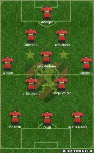 Sport C Recife football formation