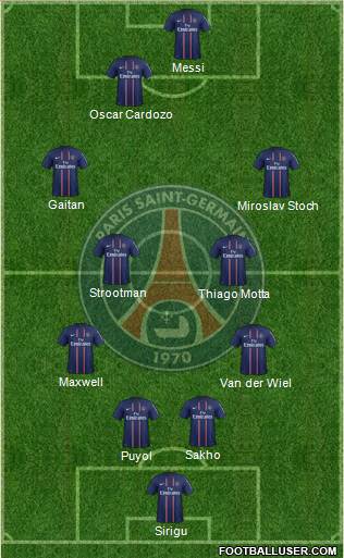 Paris Saint-Germain Formation 2013