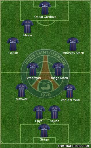 Paris Saint-Germain Formation 2013