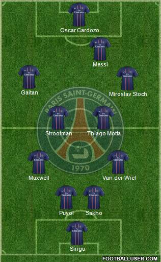 Paris Saint-Germain Formation 2013