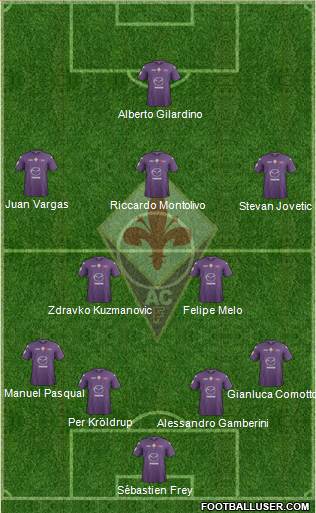 Fiorentina Formation 2013