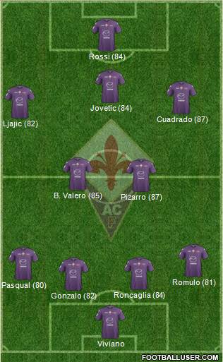Fiorentina Formation 2013