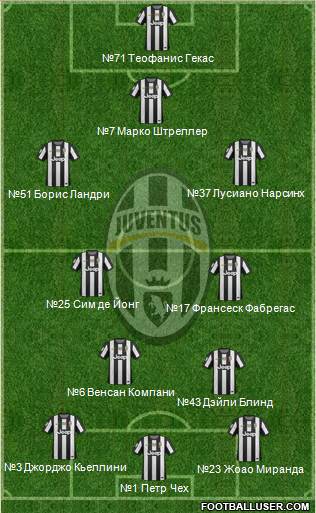 Juventus Formation 2013