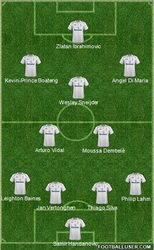 Tottenham Hotspur Formation 2013