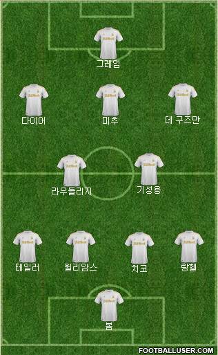 Swansea City Formation 2013