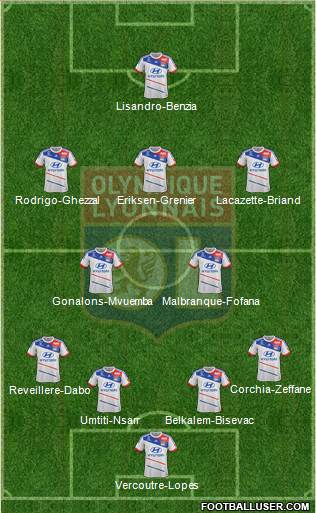 Olympique Lyonnais Formation 2013