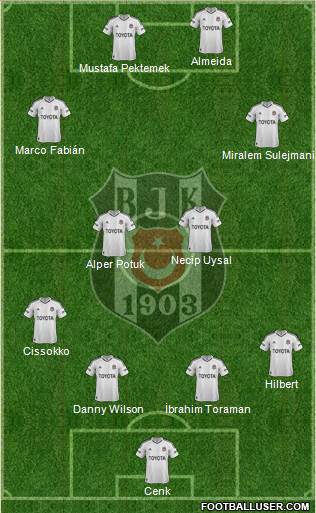 Besiktas JK Formation 2013